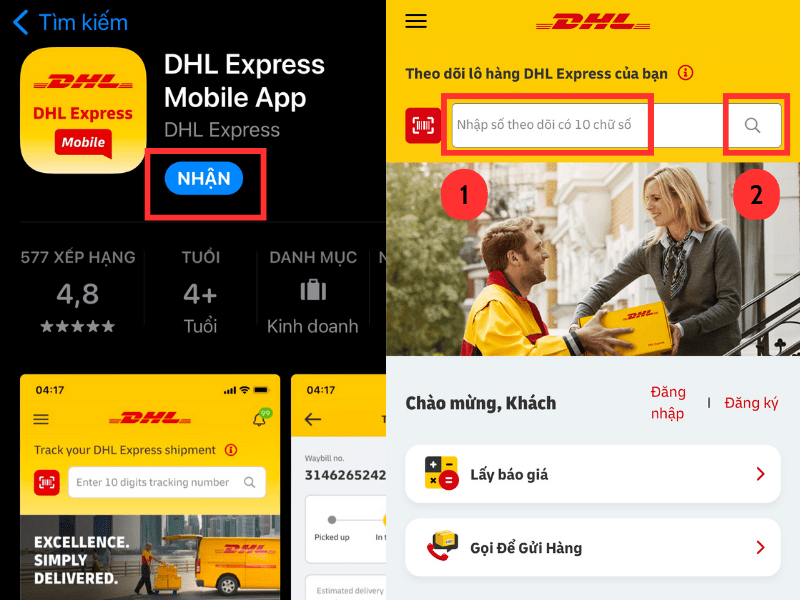 dhl express mobile