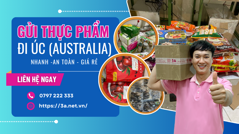 Dịch vụ gửi thực phẩm đi Úc uy tín với giá cước tiết kiệm 1 Gửi thực phẩm sang Úc