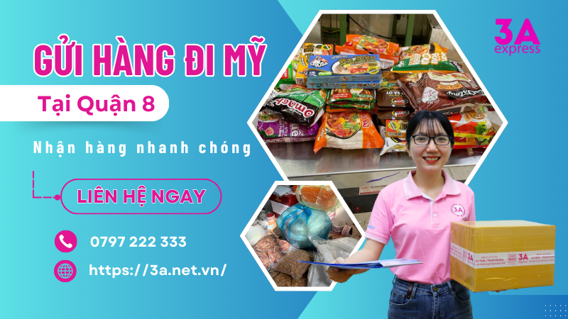 Gửi hàng qua Mỹ tại quận 8